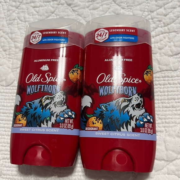 Lot Of 2 Old Spice Wild Collection Wolfthorn Deodorant 3.0 oz New Aluminum Free - Picture 1 of 4